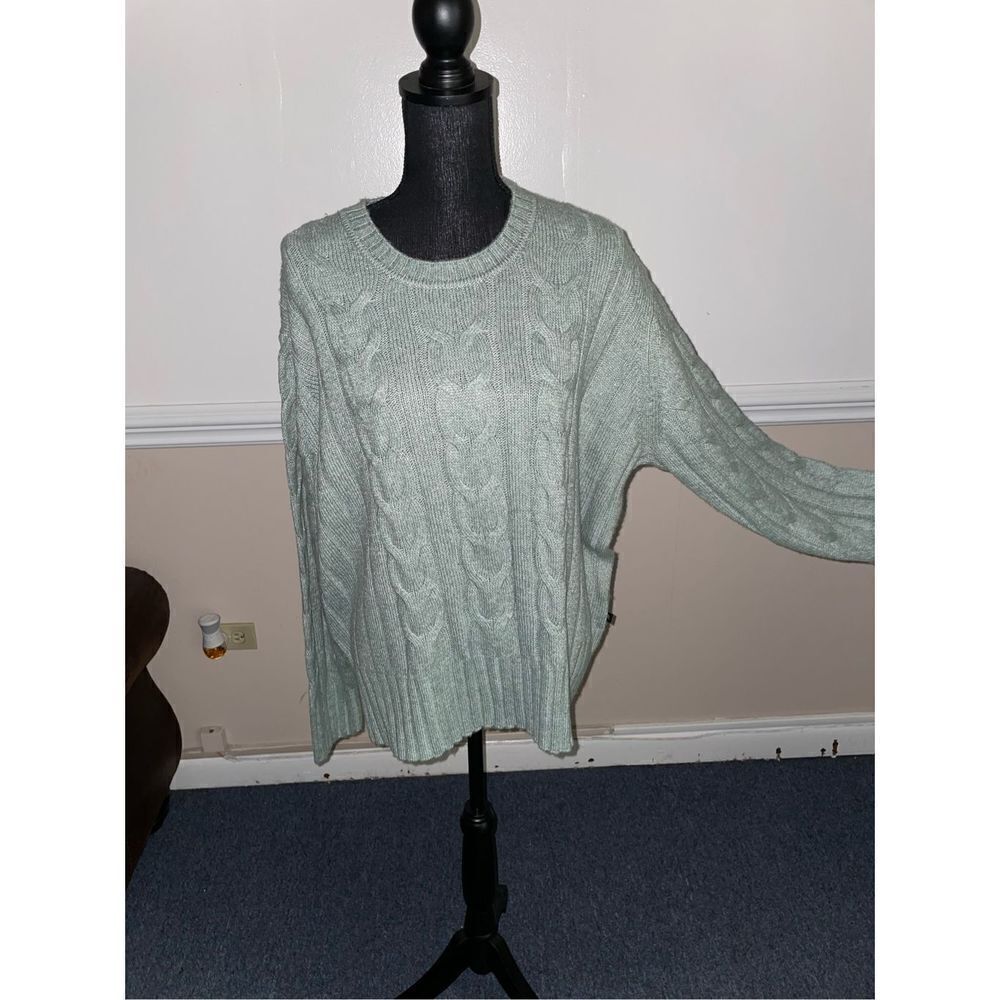 NWT Banana Republic Cable Knit Sweater in Green Milieu